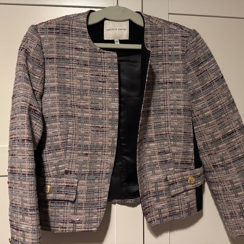 Tweed Cropped Jacket - Judith & Charles